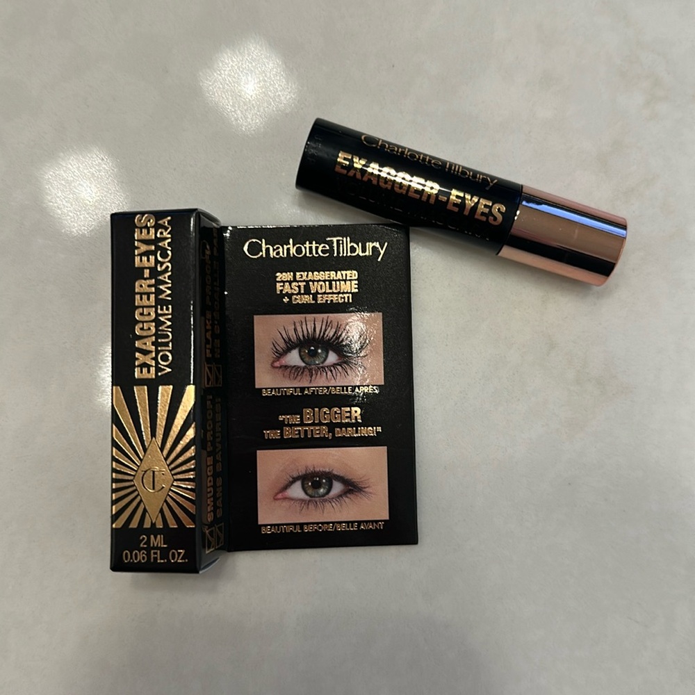 NIB. Charlotte Tilbury. Exagger-Eyes Volume Mascara. 2 mL. Black.